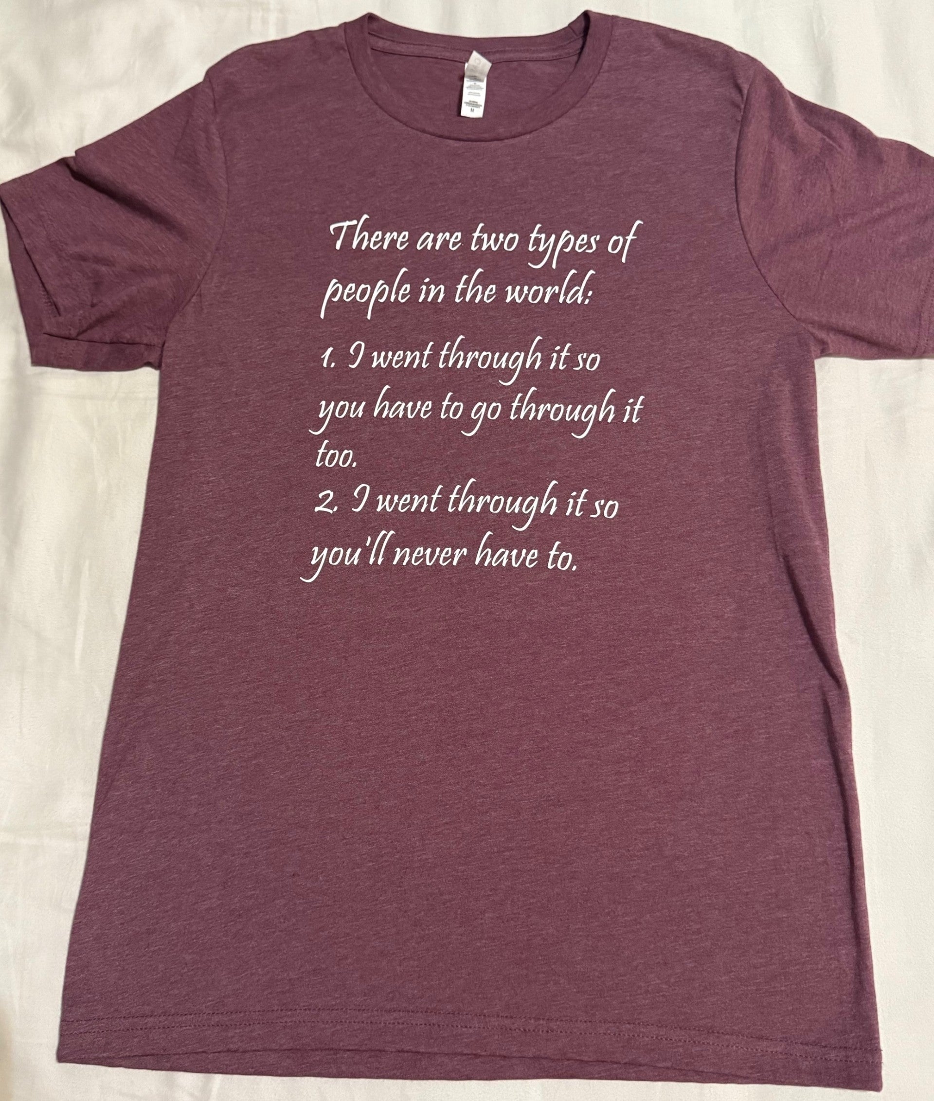 Two types short sleeve t shirt