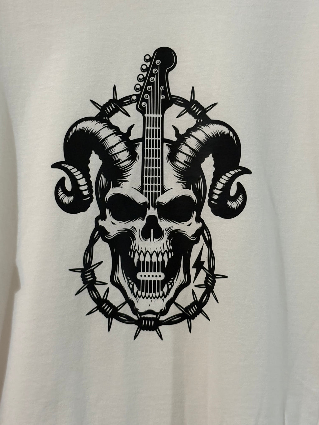 Skull guitar short sleeve t shirt