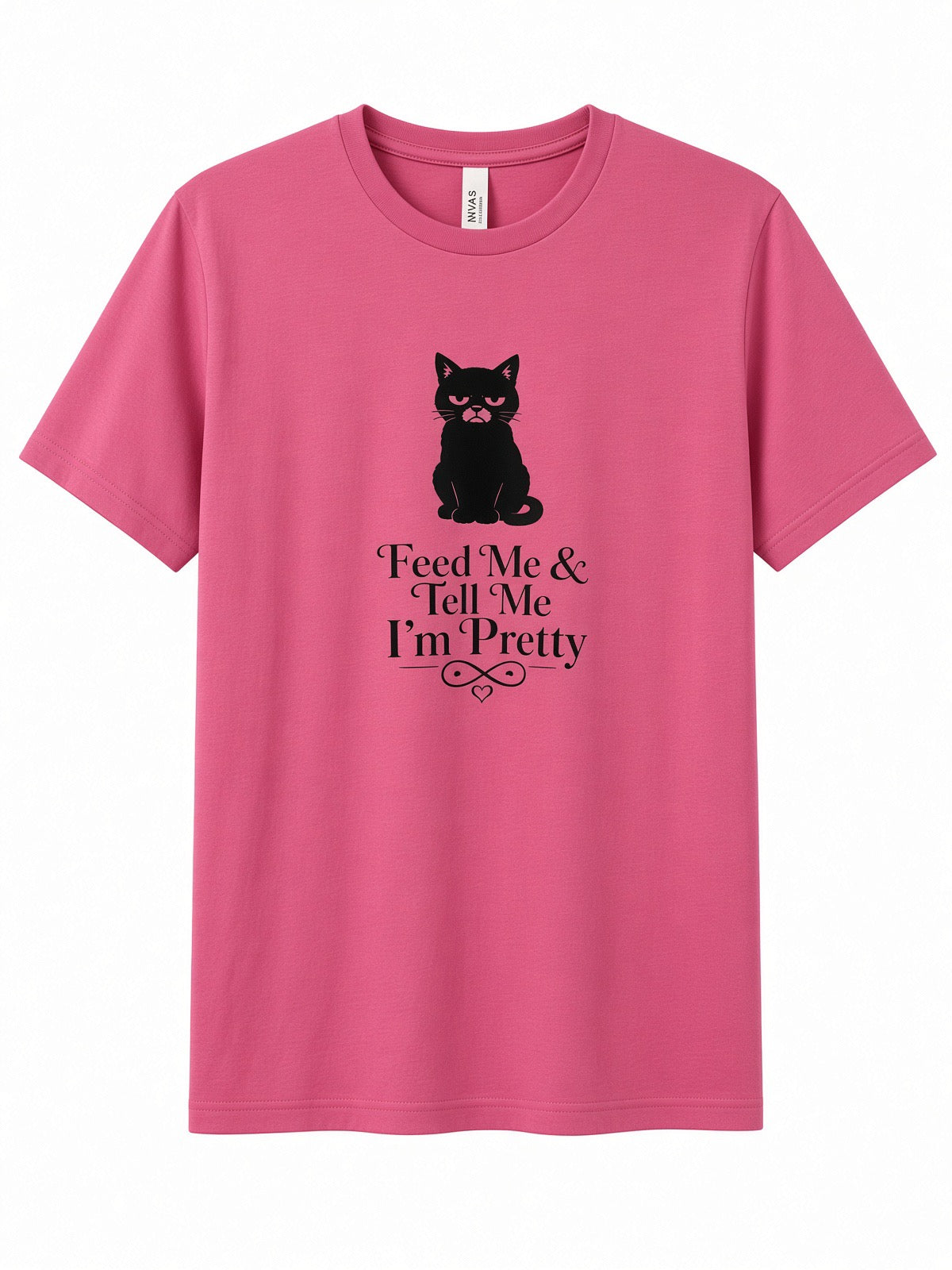 Feed me cat short sleeve tee