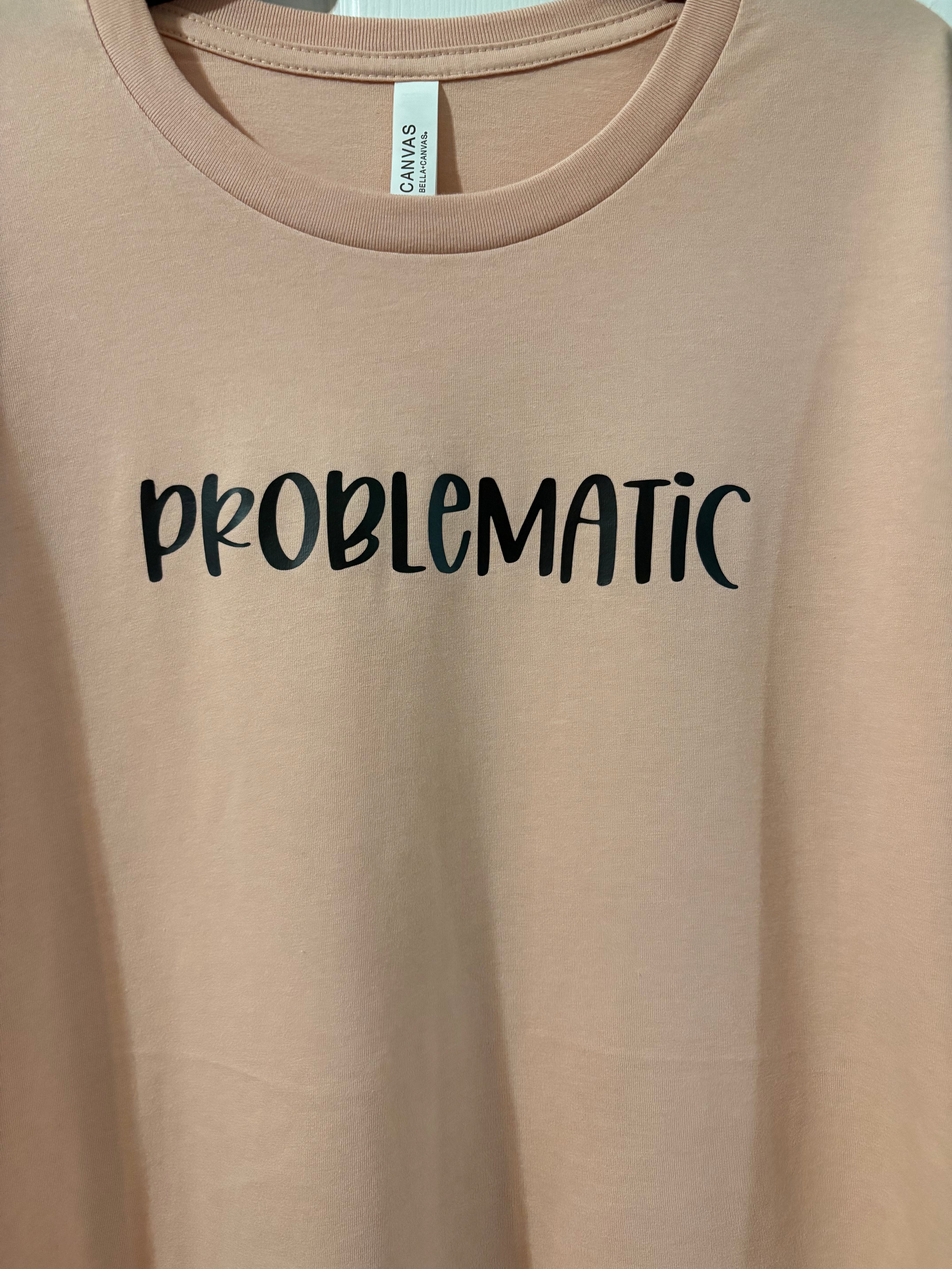 Problematic short sleeve T shirt