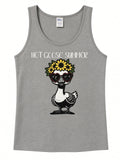 Hot goose summer womens tank top