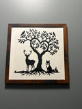 Heart of the forrest 10” x 10” wall decor