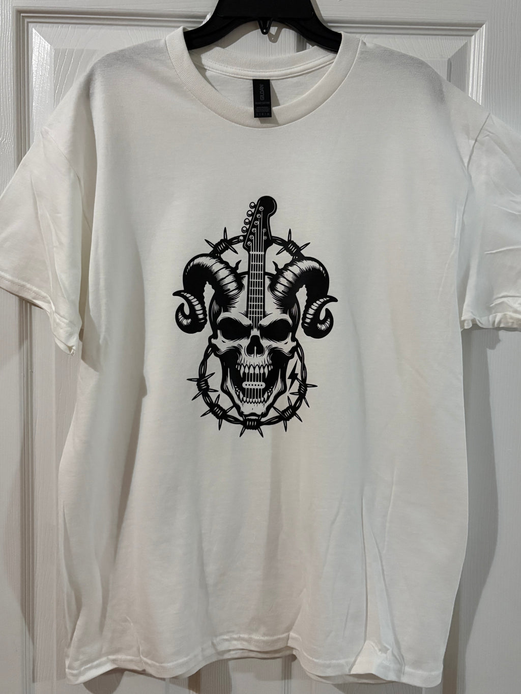 Skull guitar short sleeve t shirt