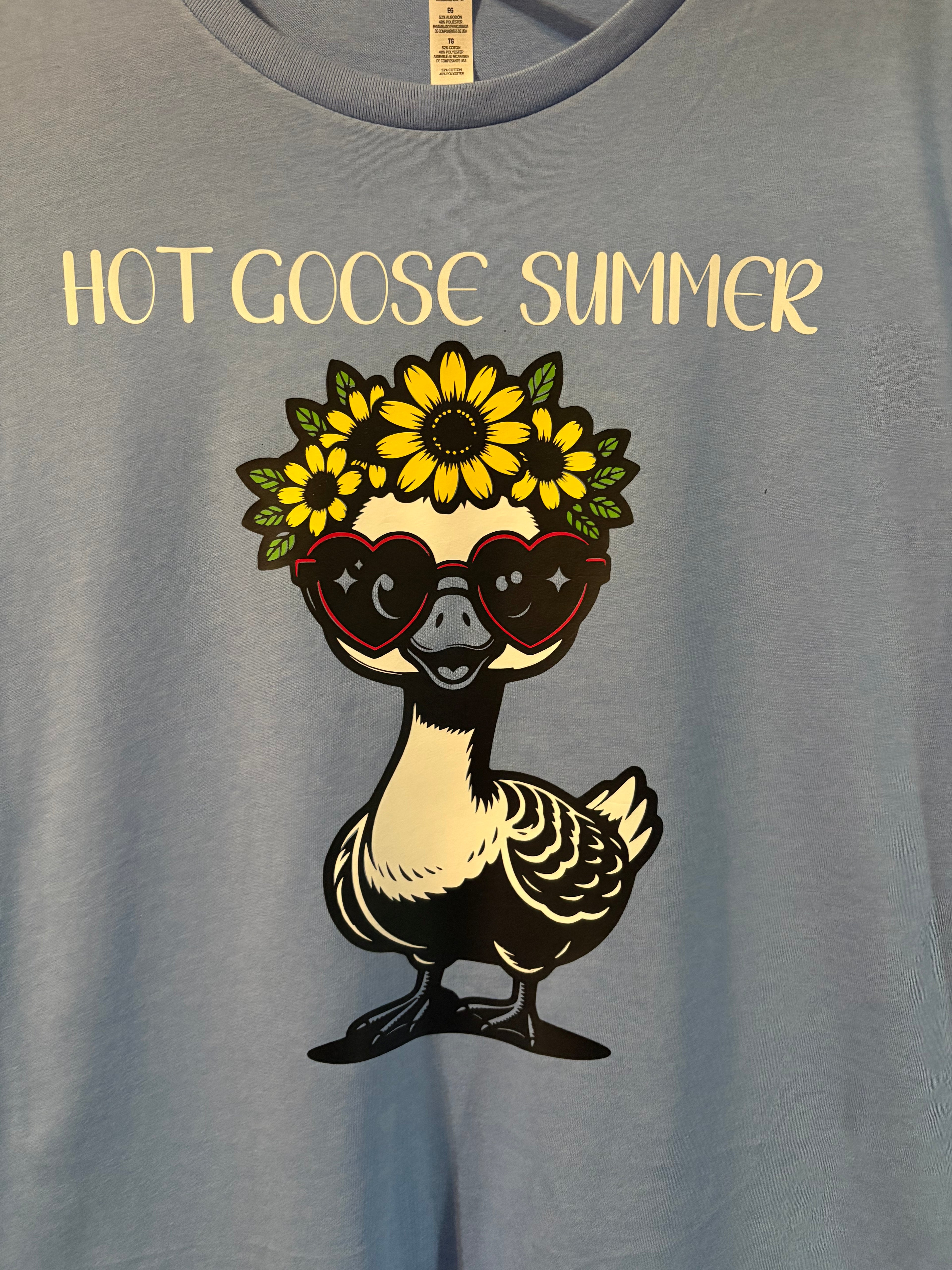 Hot goose summer short sleeve t shirt