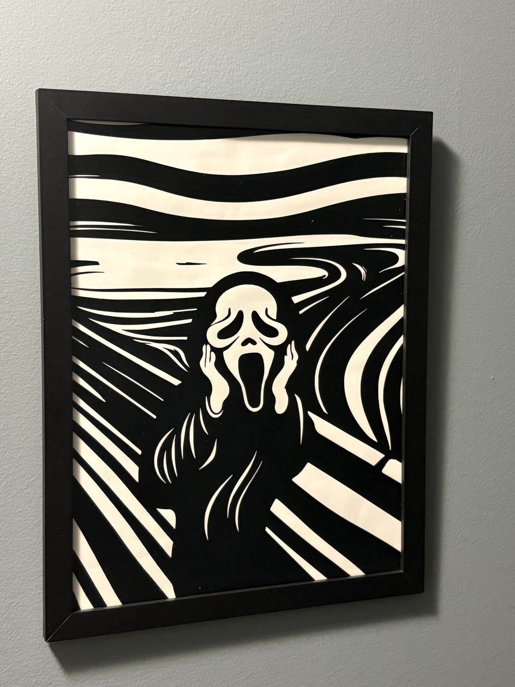 Screamer 8.5” x 11” framed vinyl art