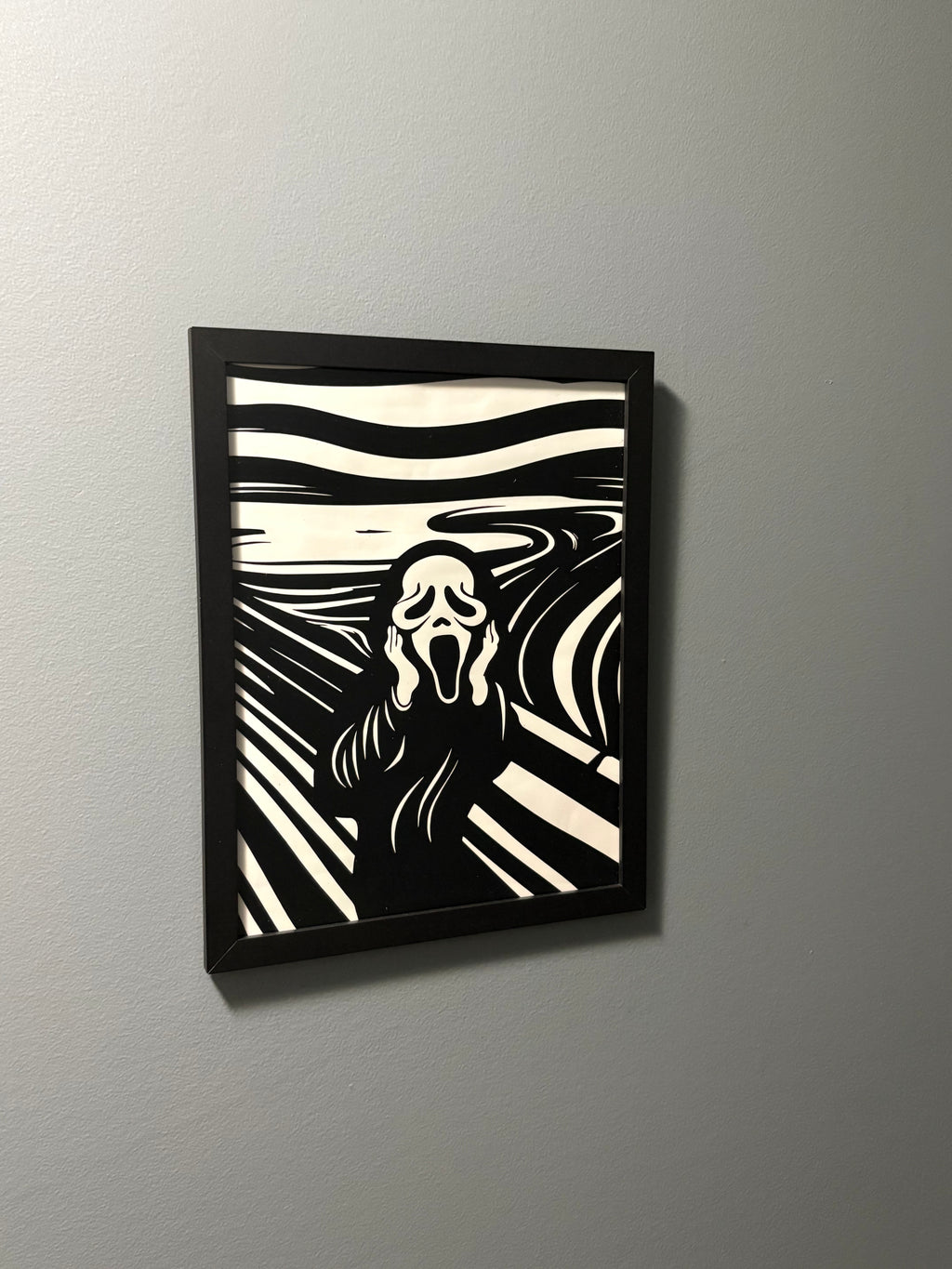 Screamer 8.5” x 11” framed vinyl art