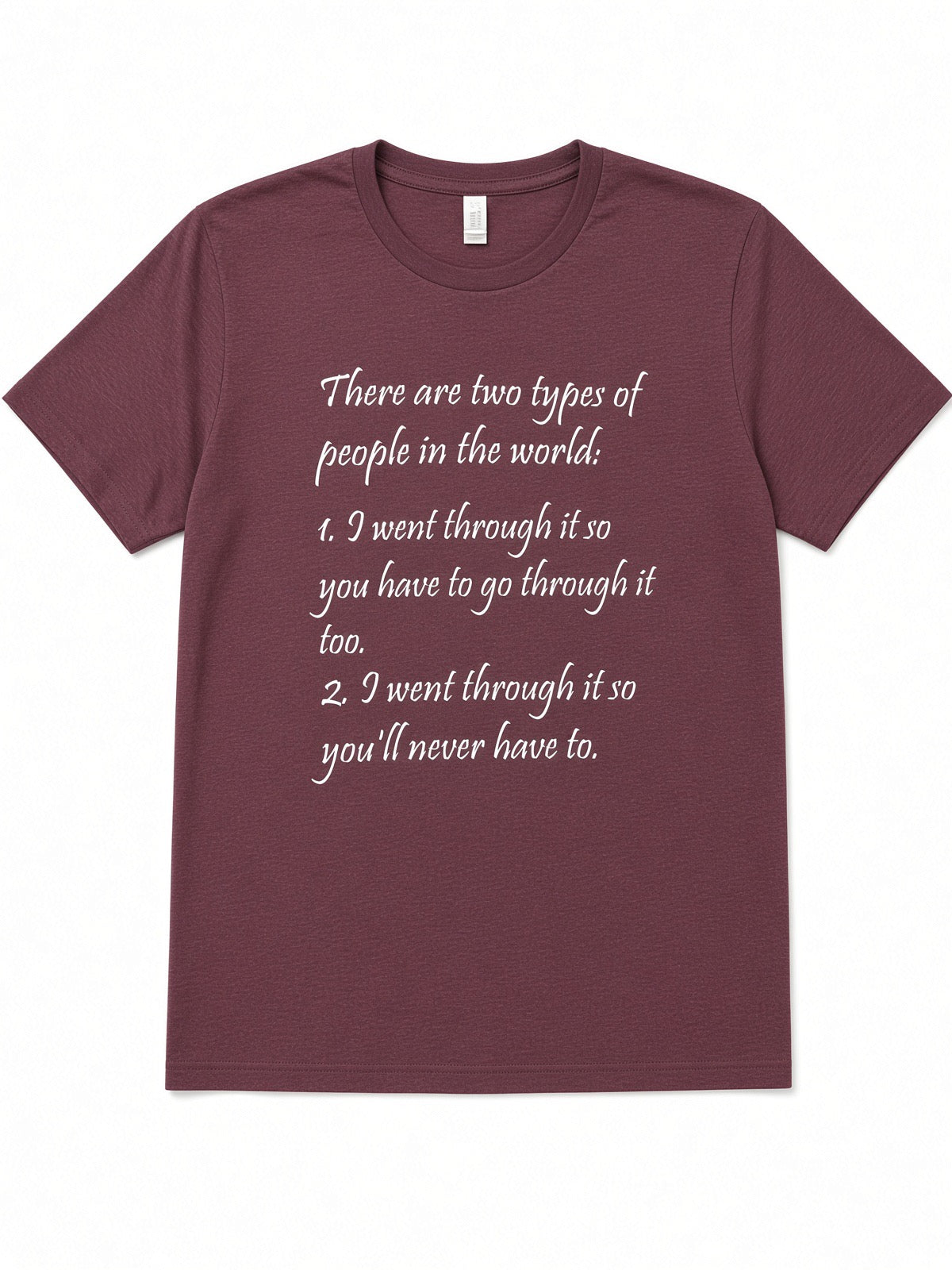 Two types short sleeve t shirt